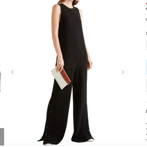Tibi Pants - TIBI Two-tone crepe jumpsuit